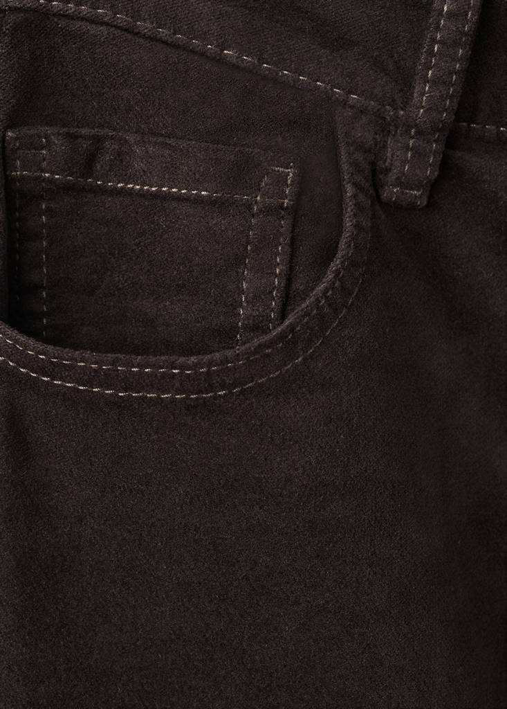 Velvet flared jeans — Chocolate