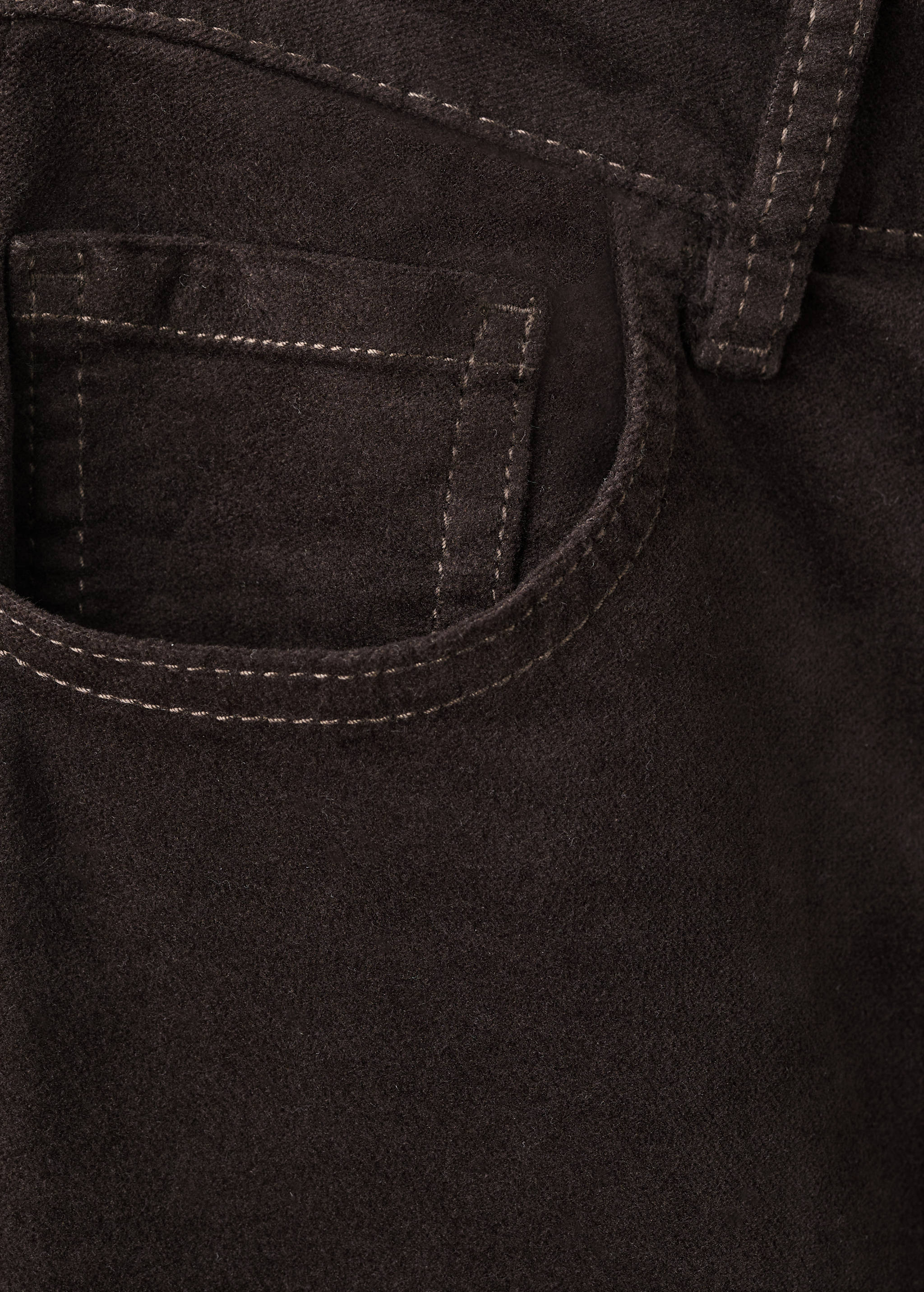 Velvet flared jeans - Details of the article 0