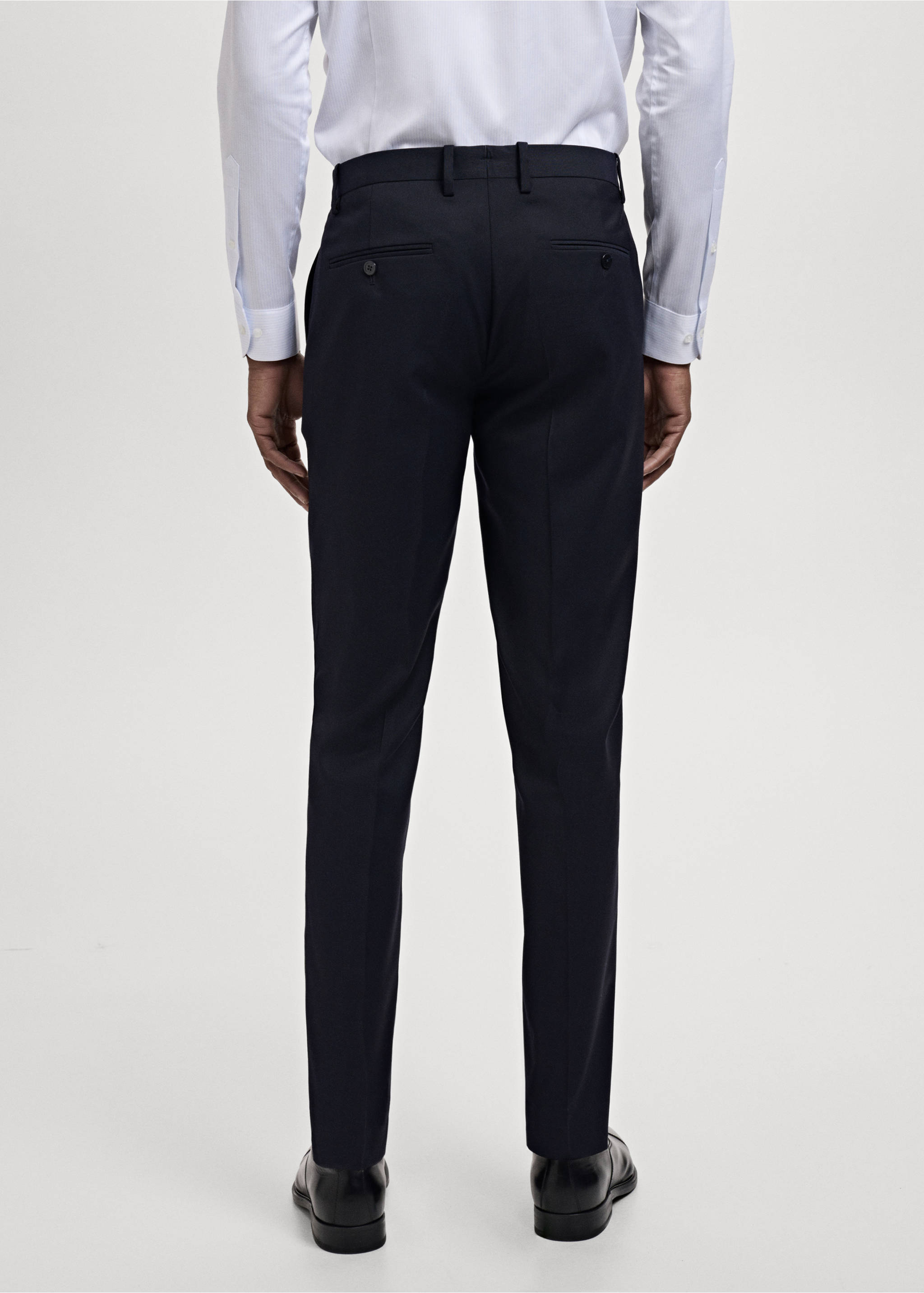 Pantalón traje Milán slim fit - Reverso del artículo, Azul marino. Ref: 27021204-00.