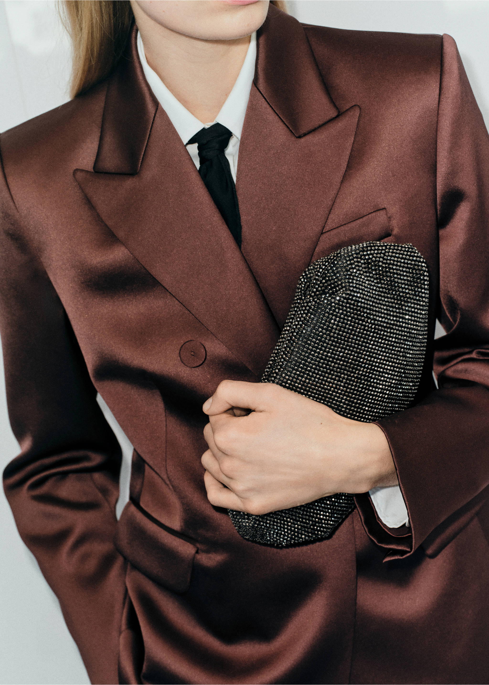 水晶手拿包 - null, 黑色. Ref: 27021208-00.