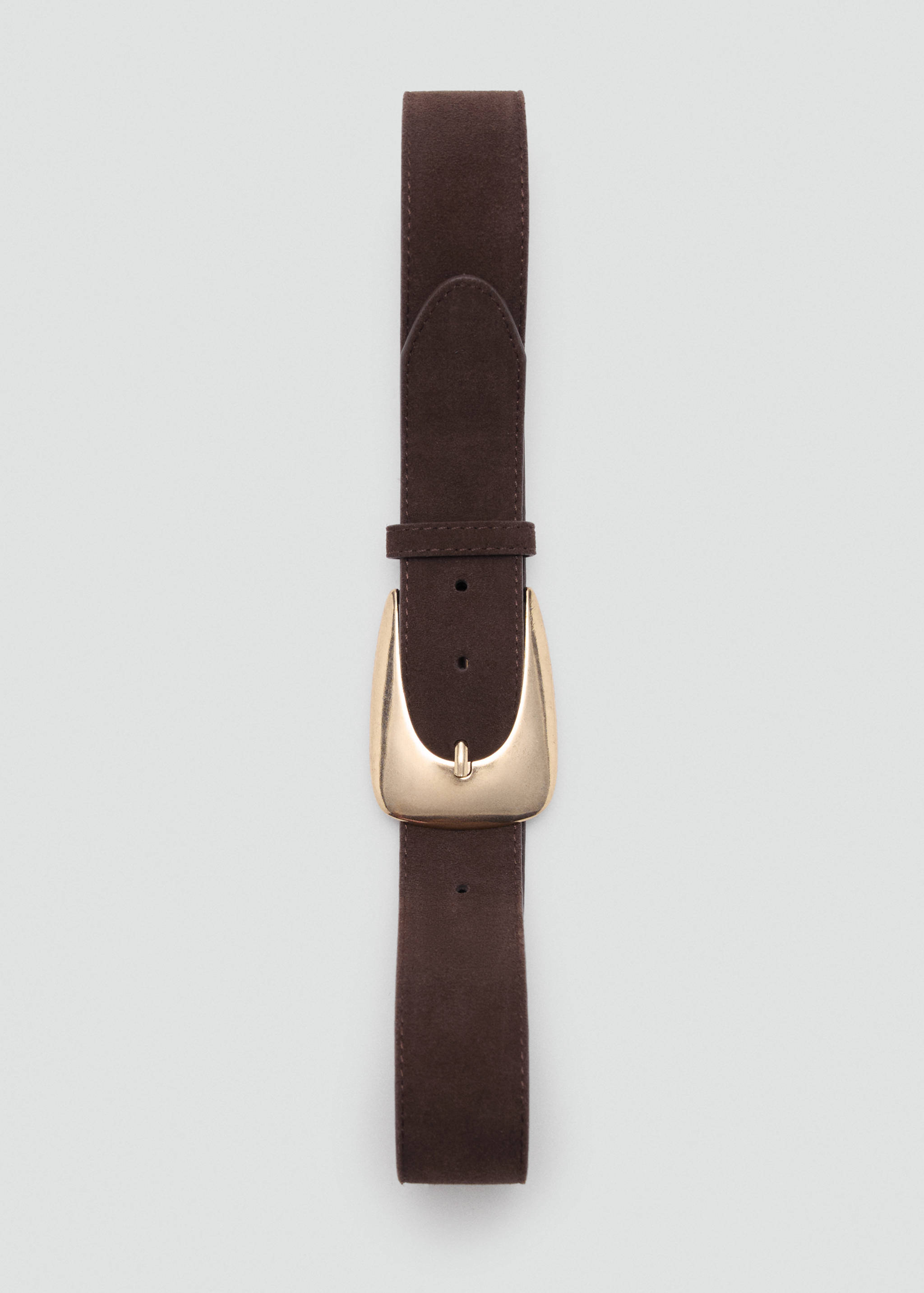 Suede belt with maxi buckle - Details of the article 2