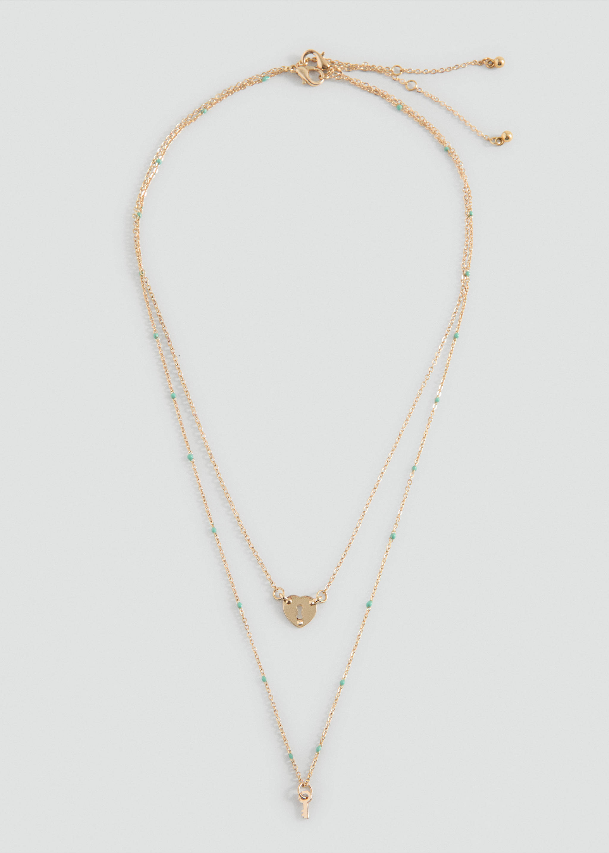 Pack 2 kombinerade halsband - Artikel utan modell, Guld. Ref: 27021212-00.