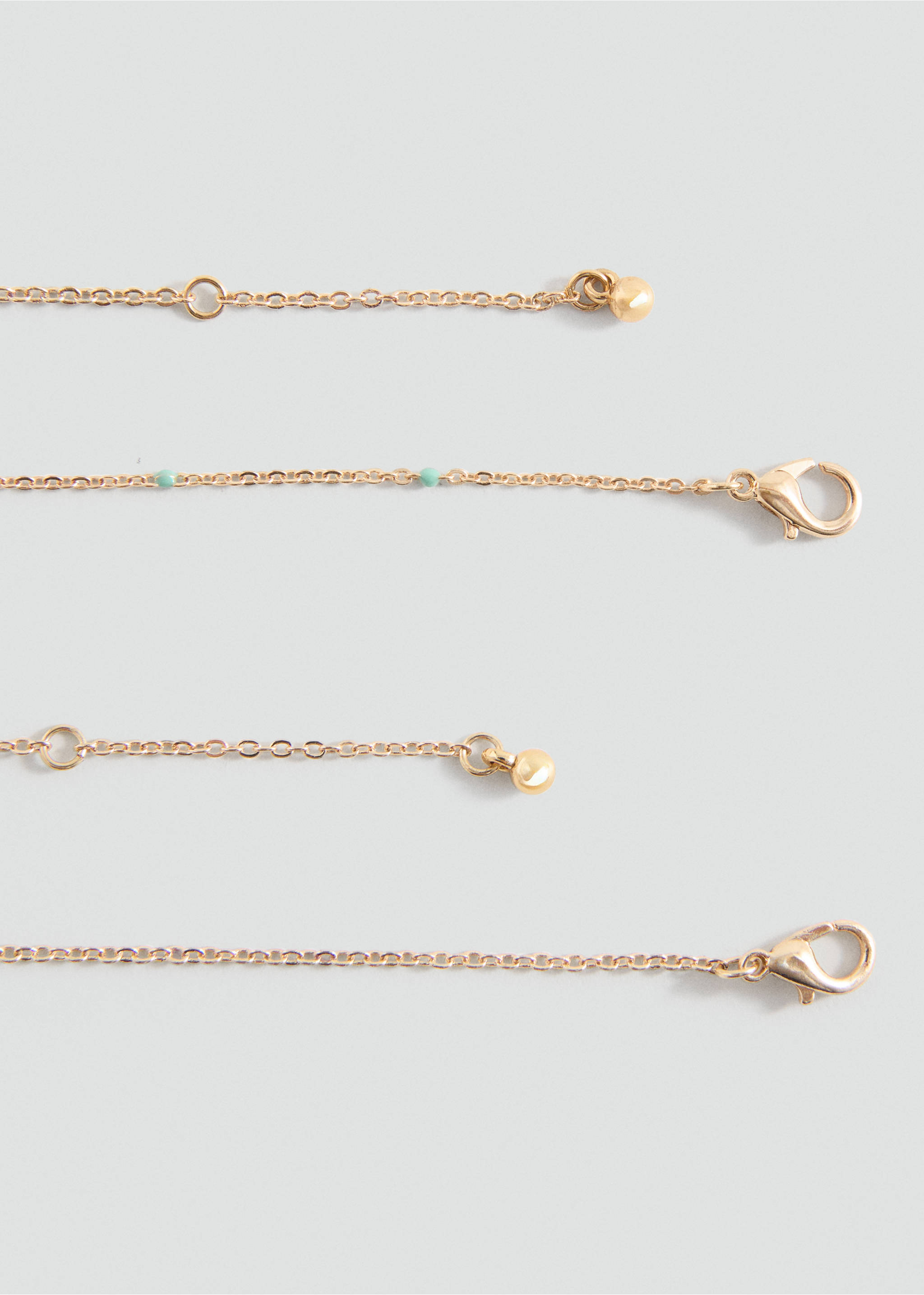 Pack 2 kombinerade halsband - Detaljer om artikeln 1, Guld. Ref: 27021212-00.