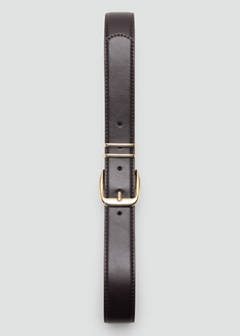 Square buckle belt — Chocolate 4