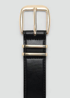 Square buckle belt — Black 10
