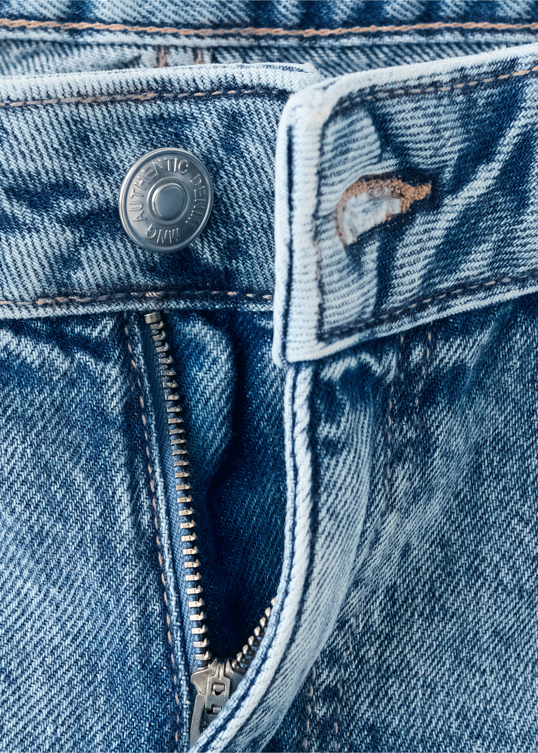 جينز منخفض الخصر مهترئ - تفاصيل المنتج 8, أزرق متوسط. Ref: 27021217-00.