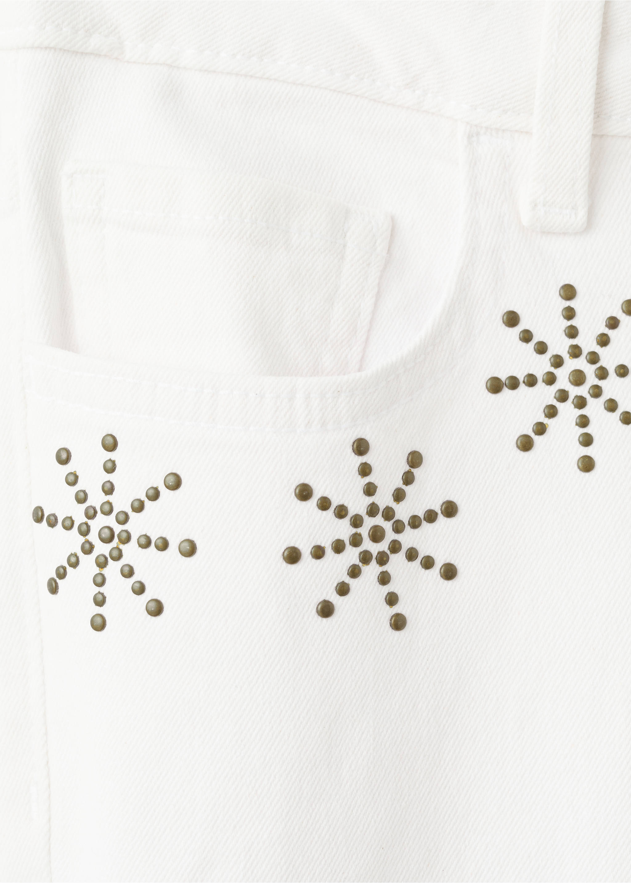 جينز مستقيم مزين بالمسامير - تفاصيل المنتج 0, سكري. Ref: 27021220-00.