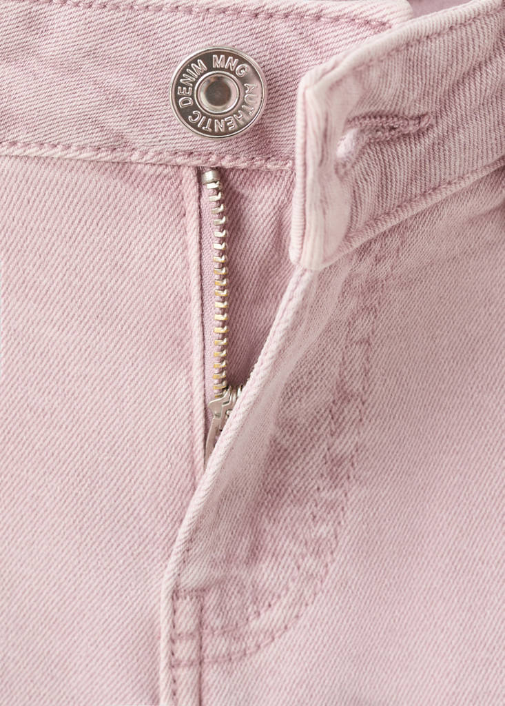 Low-waist studded jeans — Pale Pink