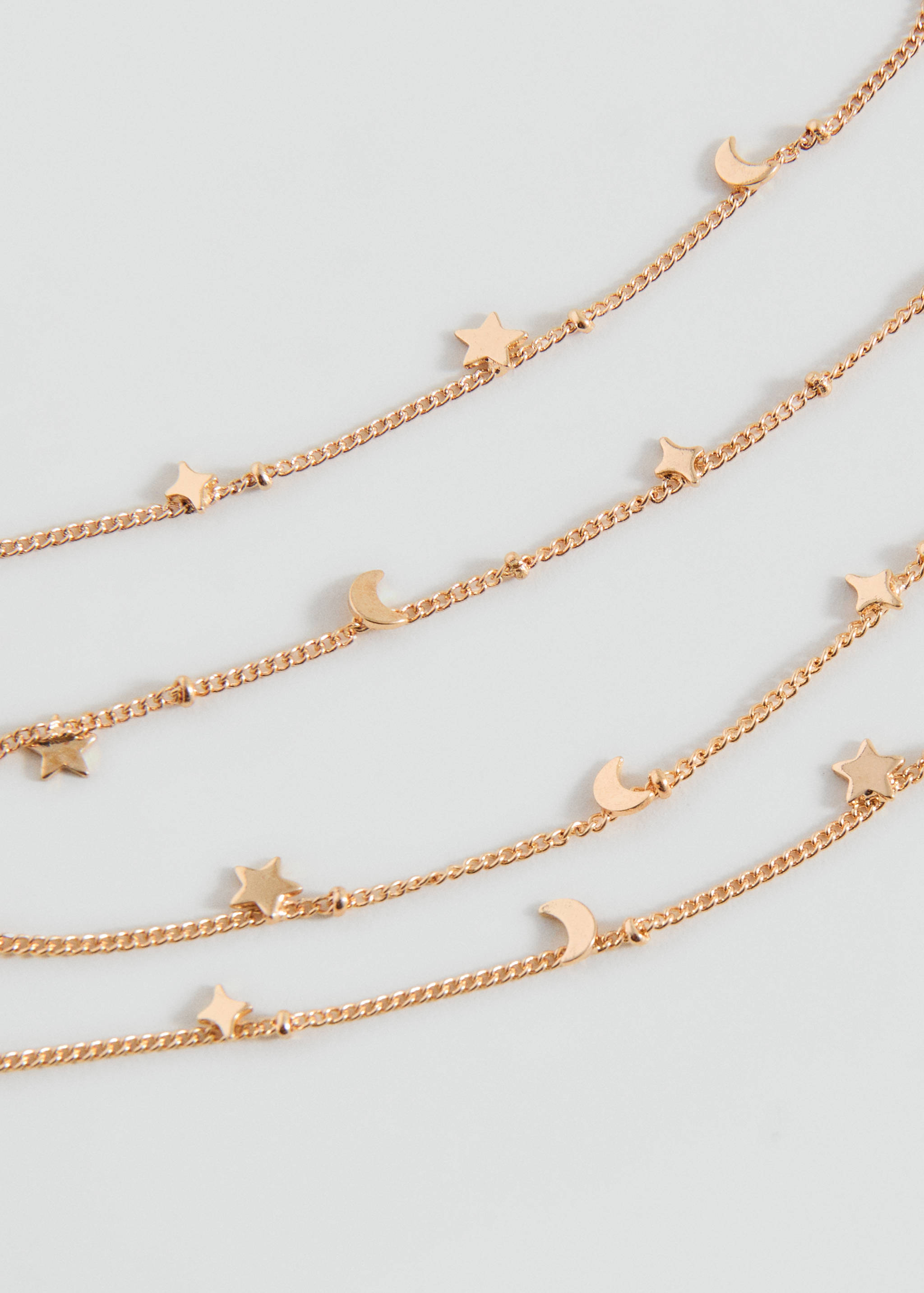 Multiple chain necklace - Medium plane