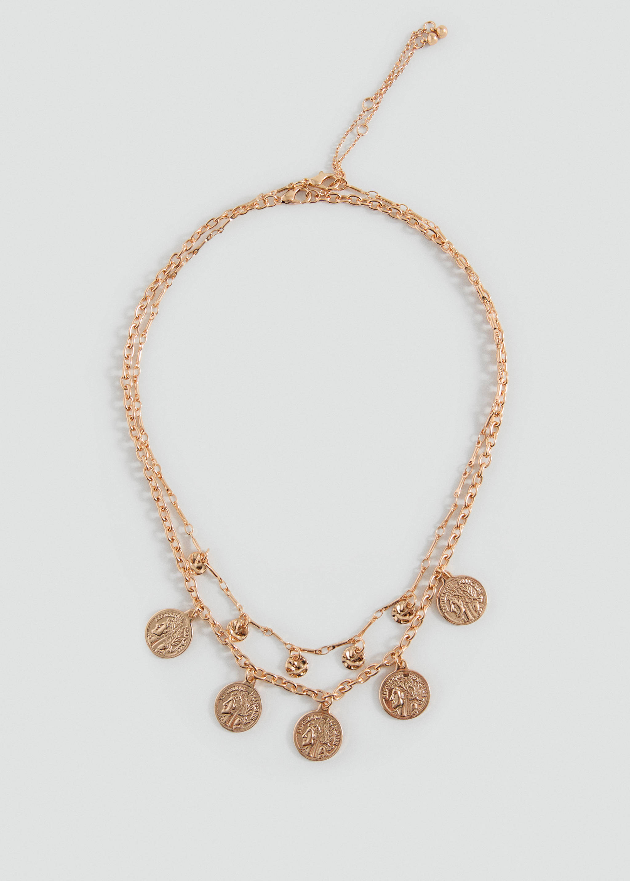 Colar duplo moedas - Artigo sem modelo