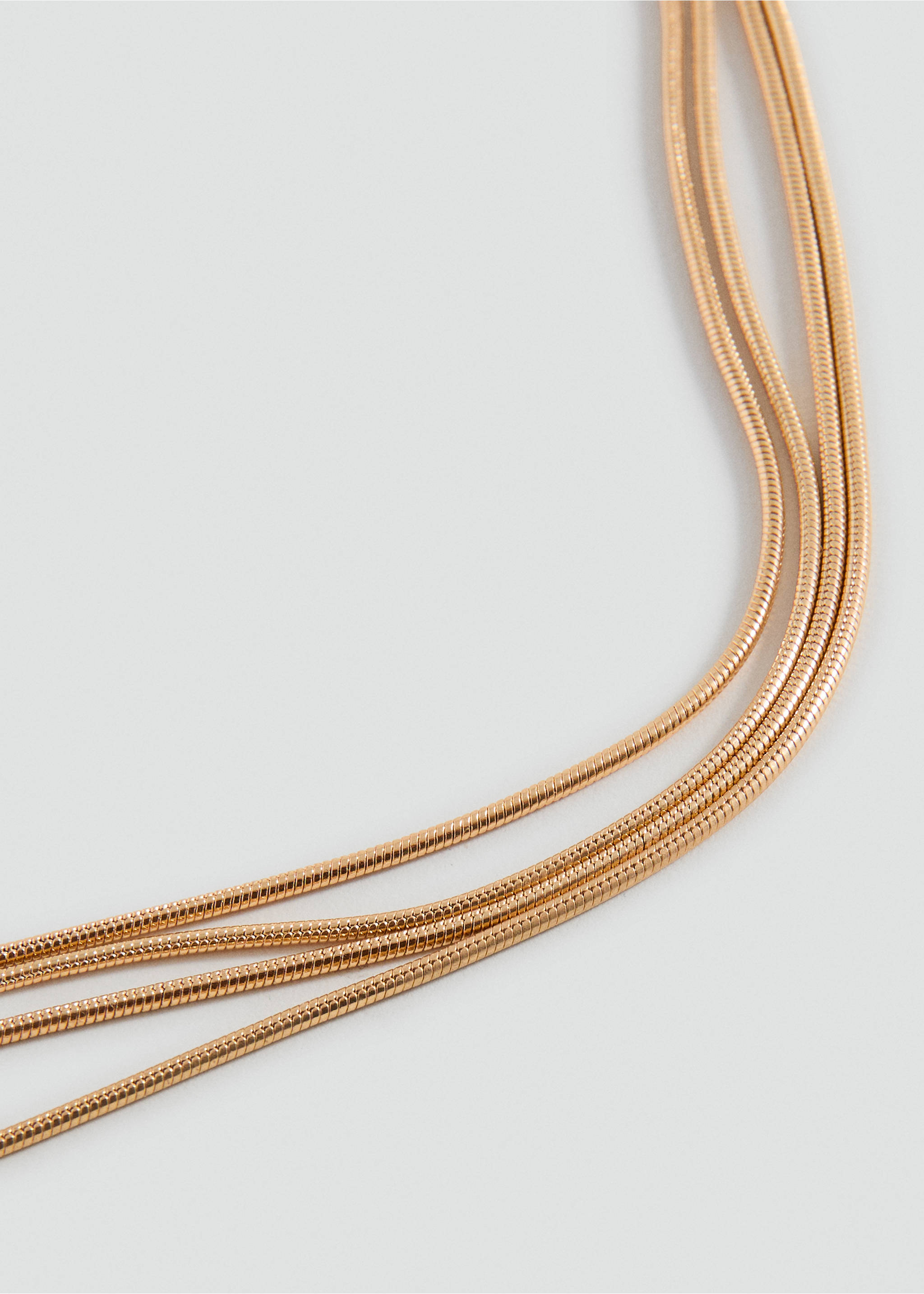 Multiple pendant necklace - Medium plane, Gold. Ref: 27021226-00.