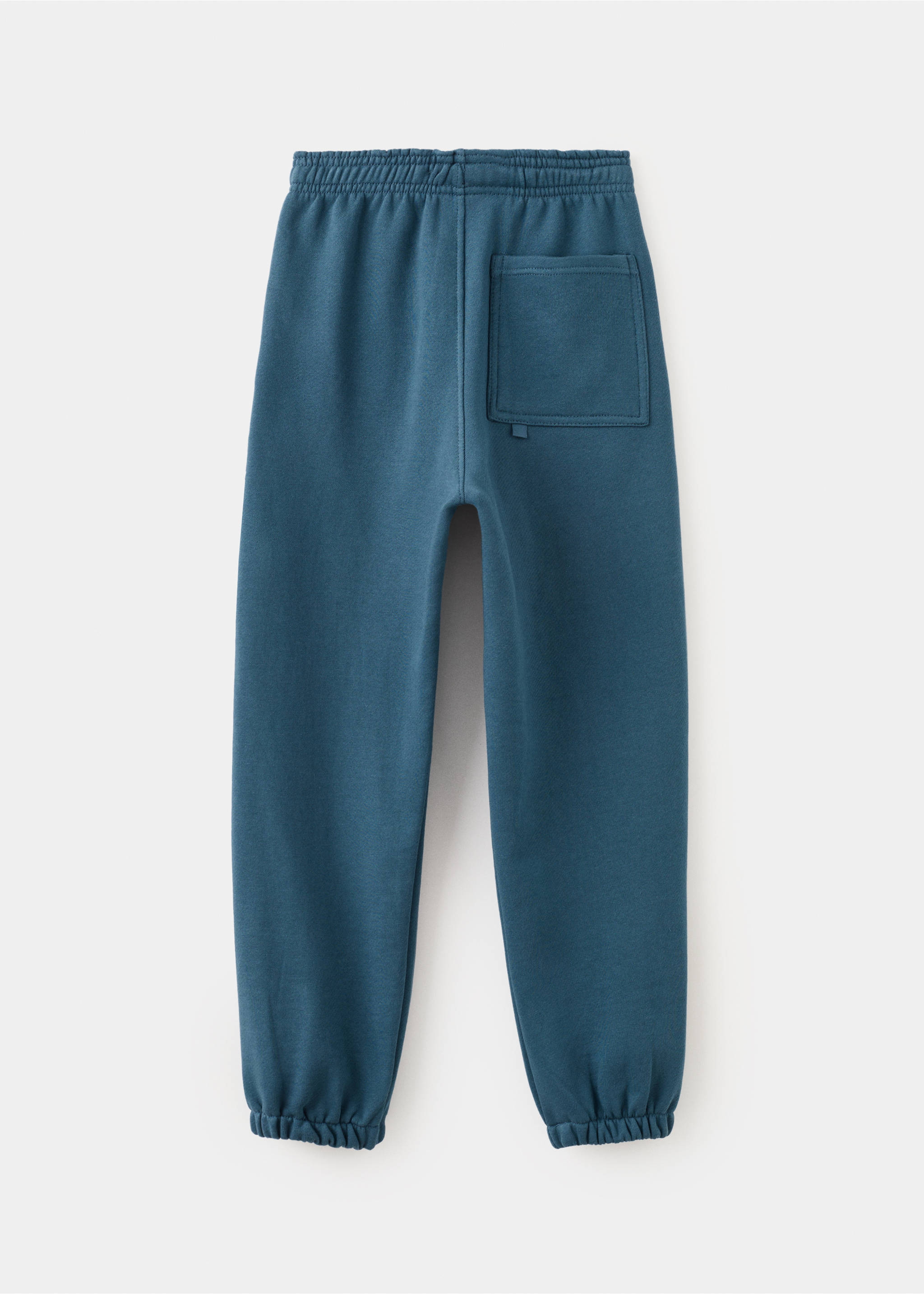 Pantalones jogger algodón - Reverso del artículo, Azul noche. Ref: 27021231-00.