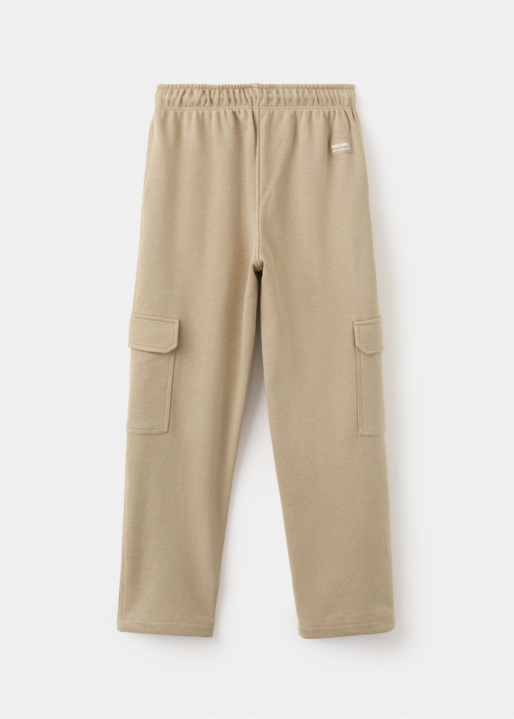 Joggers cargo cordón - Reverso del artículo, Marrón medio. Ref: 27021232-00.
