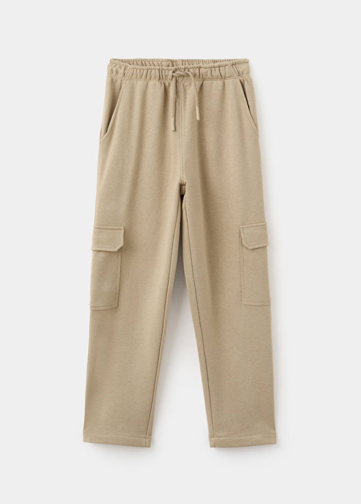 MANGO KIDS - Jogger cargo cordon marron moyen - 13-14 ans - Garçon