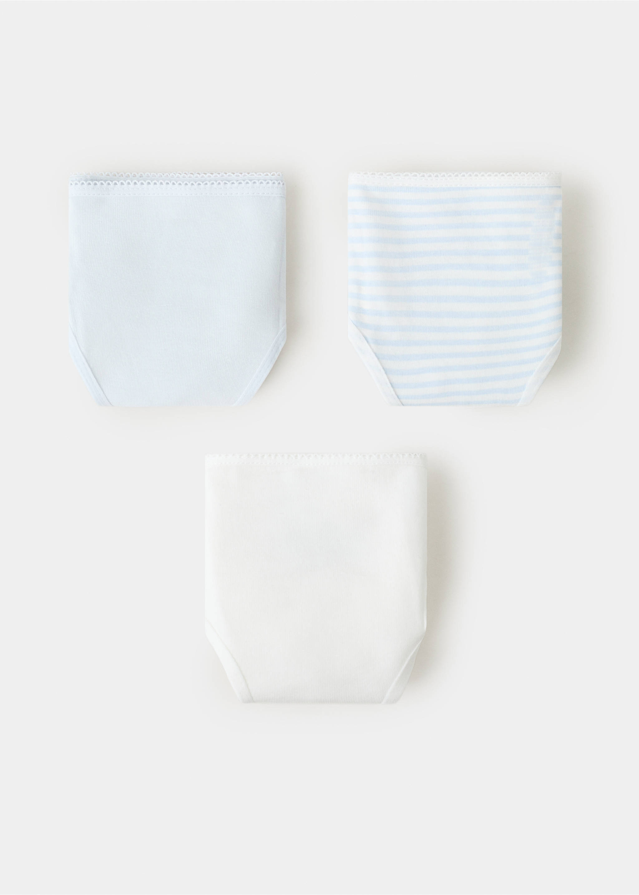 3 pack cotton panties - Article without model, Sky Blue. Ref: 27021234-00.