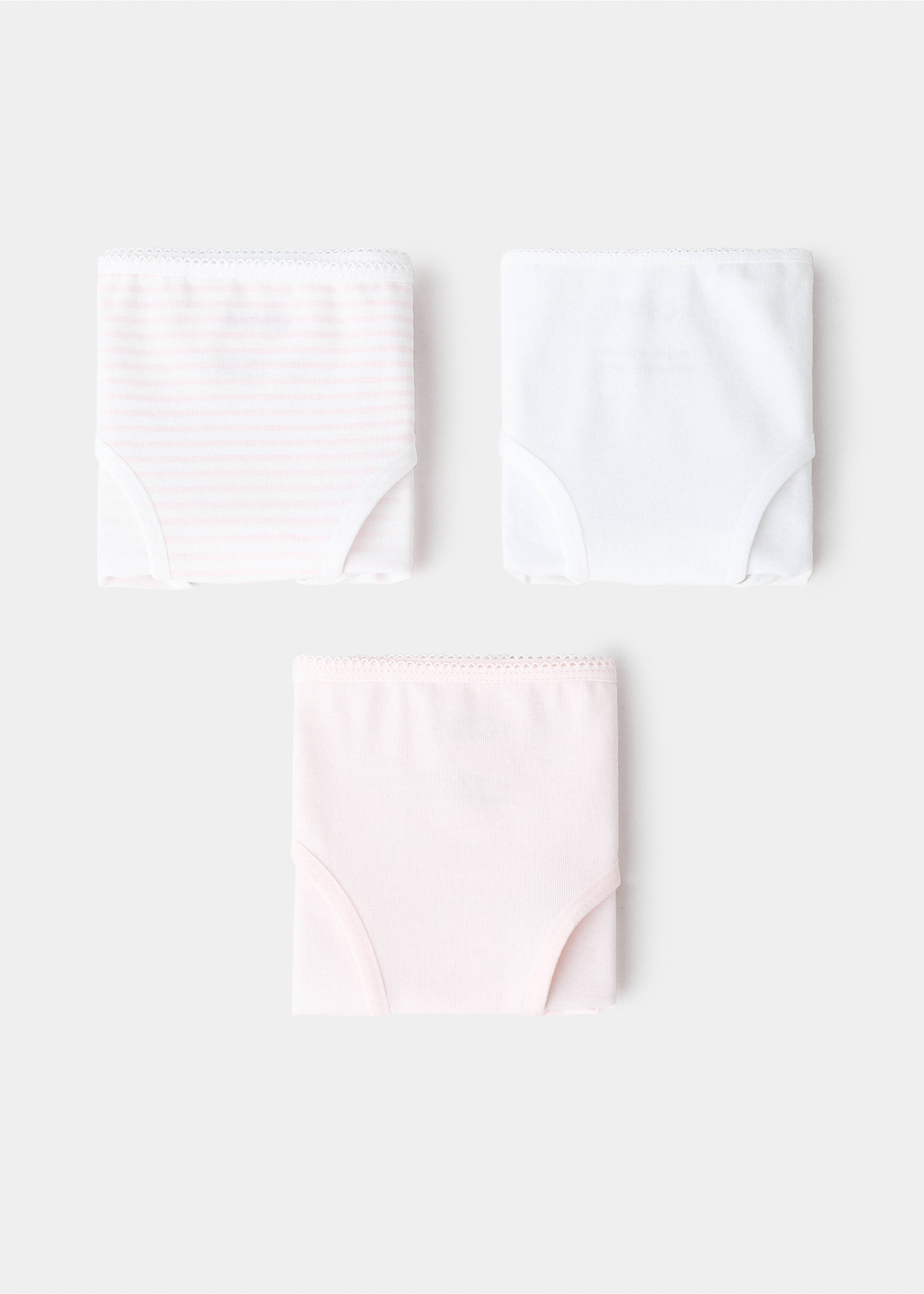 3 pack cotton panties - Article without model, Pink. Ref: 27021234-00.
