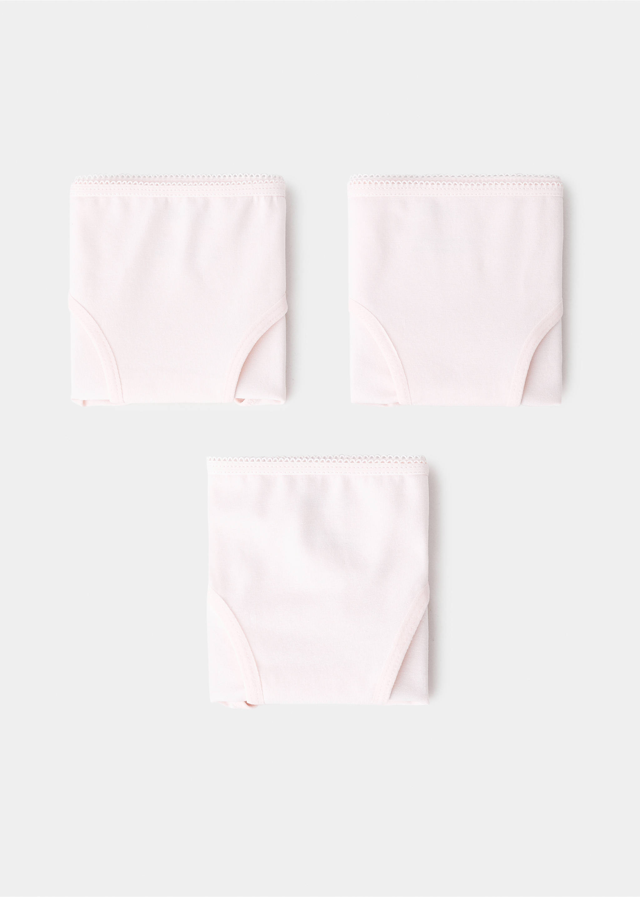 3 pack cotton panties - Article without model, Pink. Ref: 27021236-00.