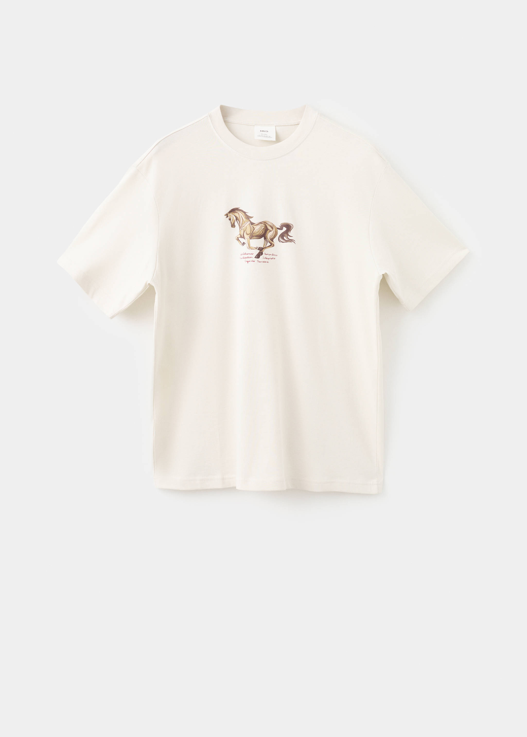 Футболка 100% хлопок с принтом - Изделие без модели