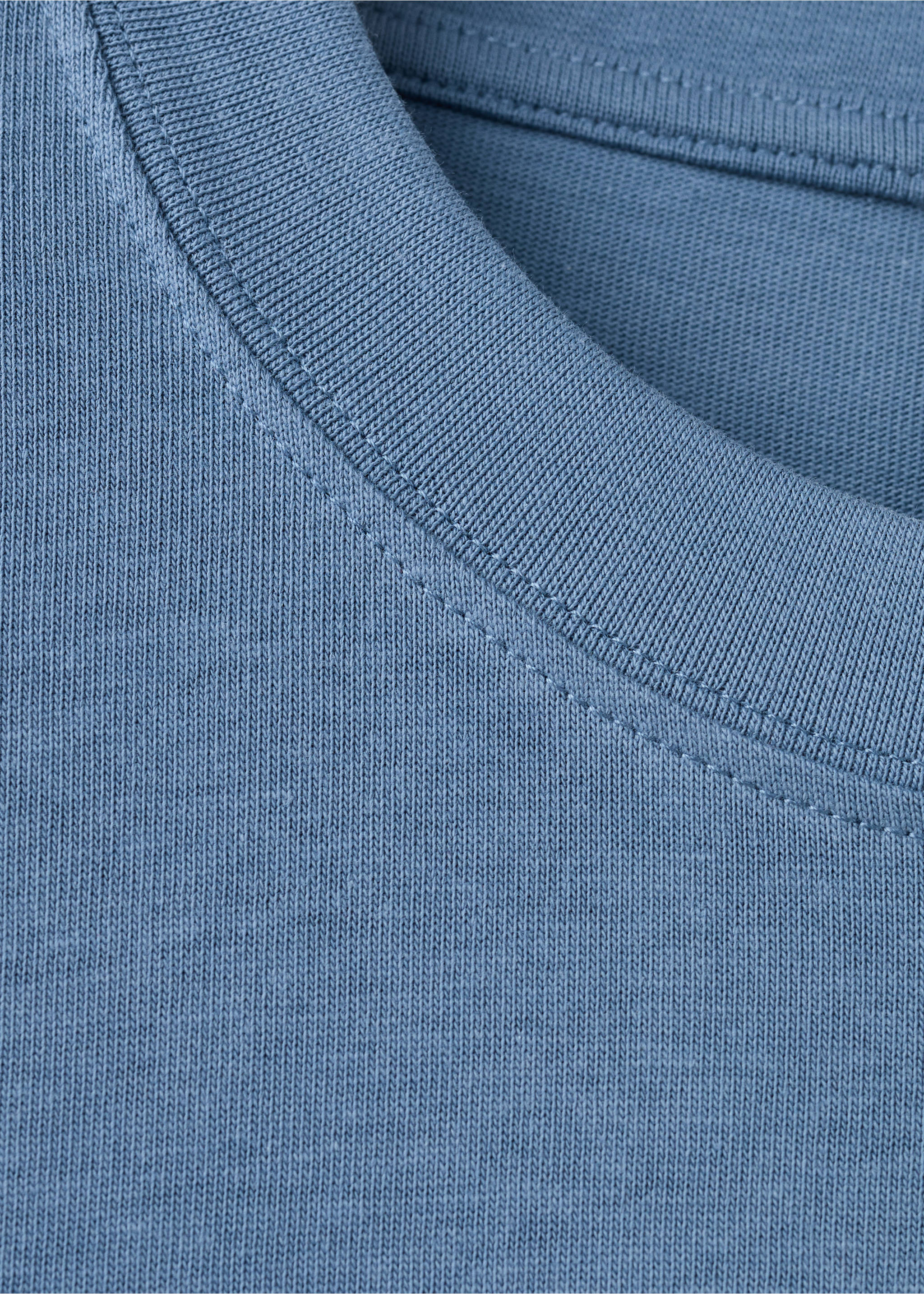 Camiseta 100% algodón texto - Detalle del artículo 8, Azul celeste. Ref: 27021241-00.