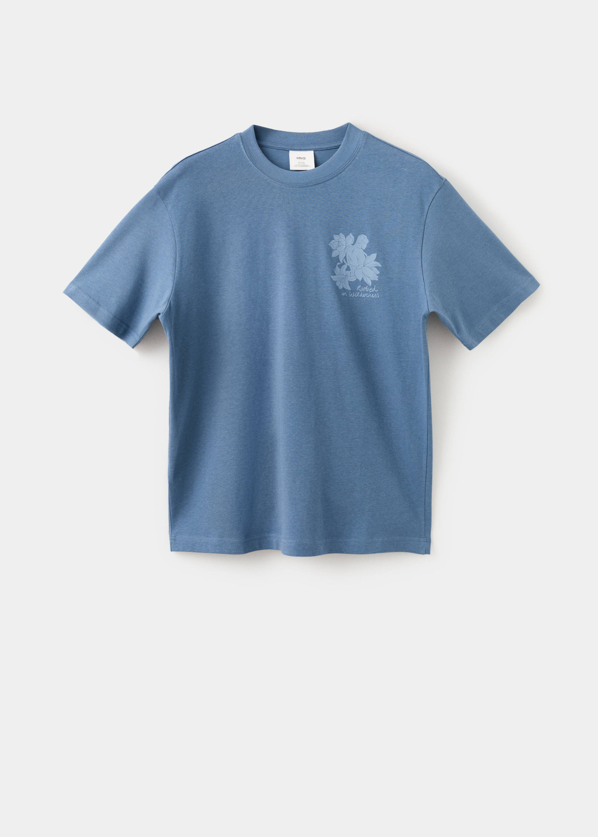 100% cotton t-shirt text - Article without model