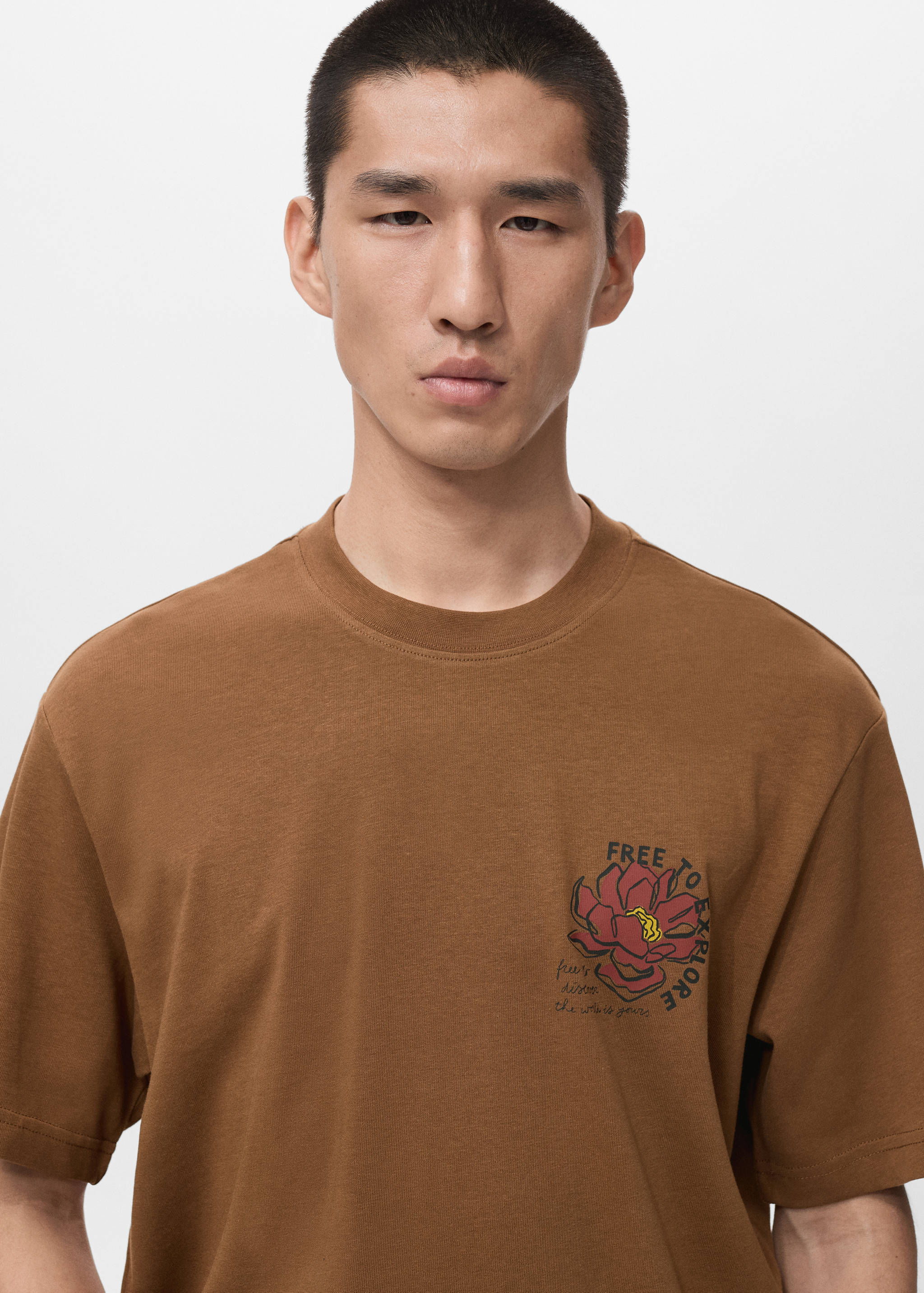 100% cotton t-shirt text - Details of the article 1