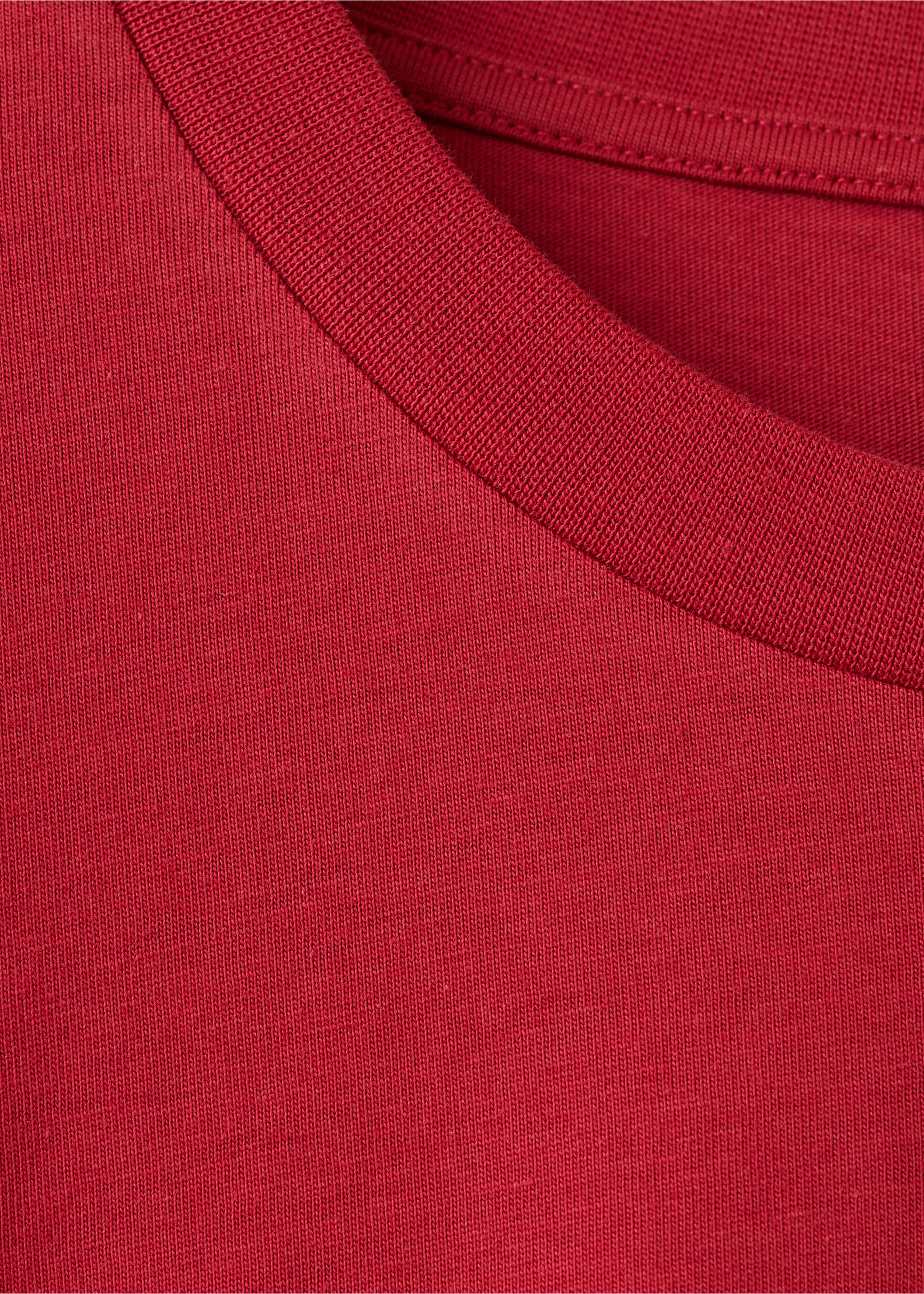 Camiseta slim fit manga corta - Detalle del artículo 0, Rojo. Ref: 27021243-00.