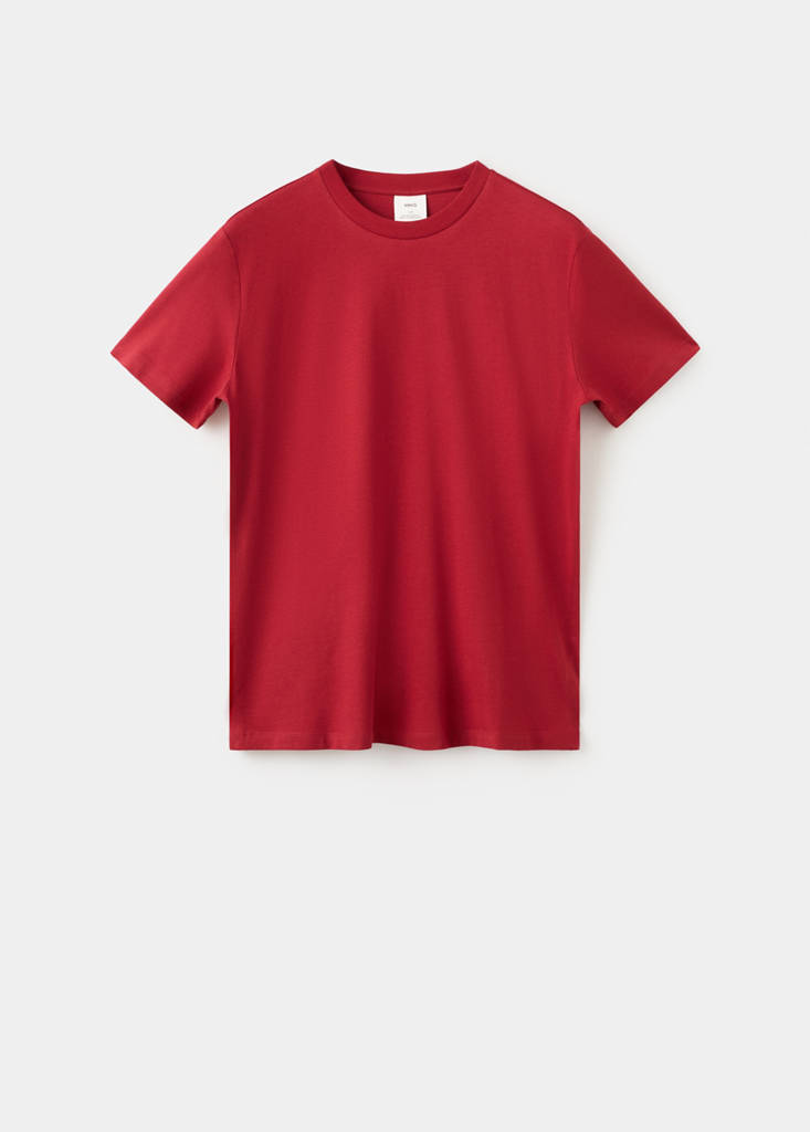 Slim-fit short-sleeved t-shirt — Red