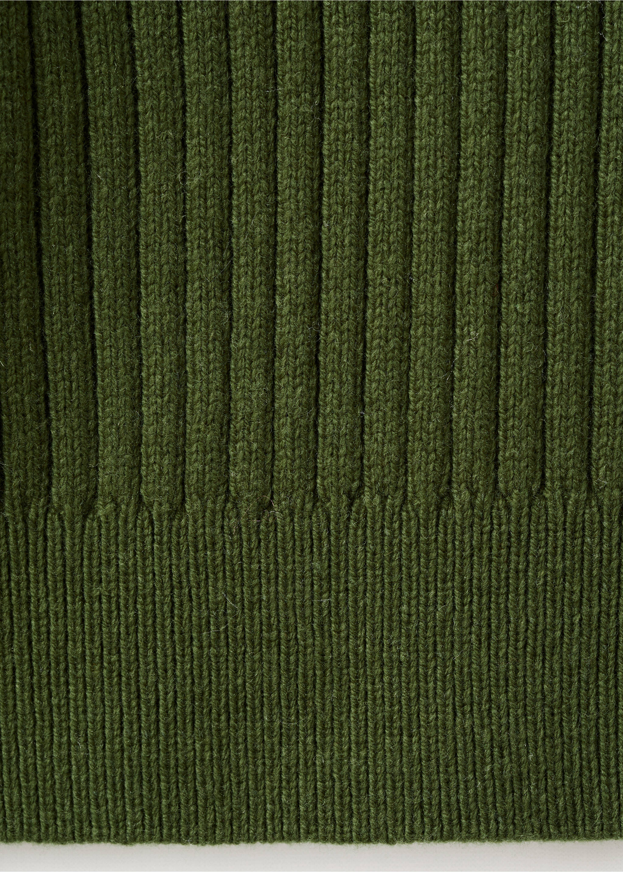 Jersey mezcla lana canalé - Detalle del artículo 0, Verde. Ref: 27021256-00.