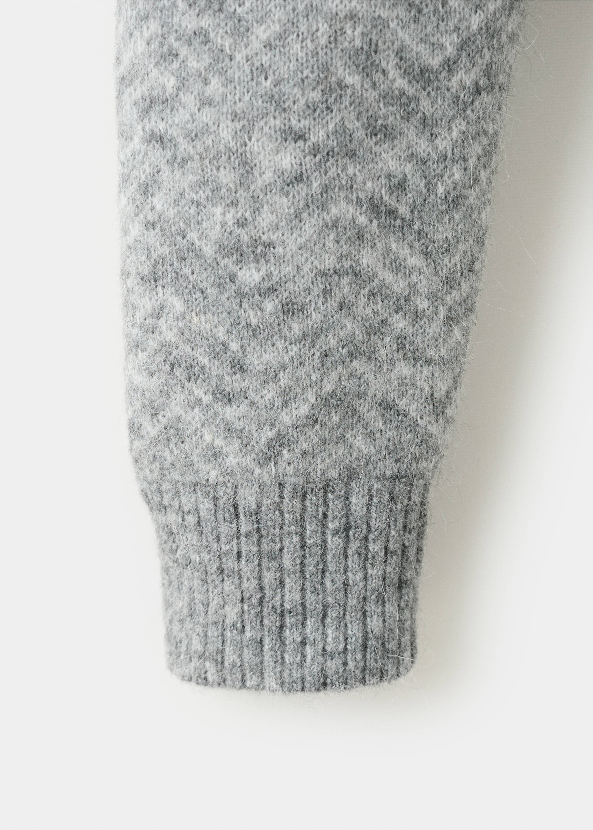 Knit striped sweater - Details of the article 0, Grey. Ref: 27021258-00.