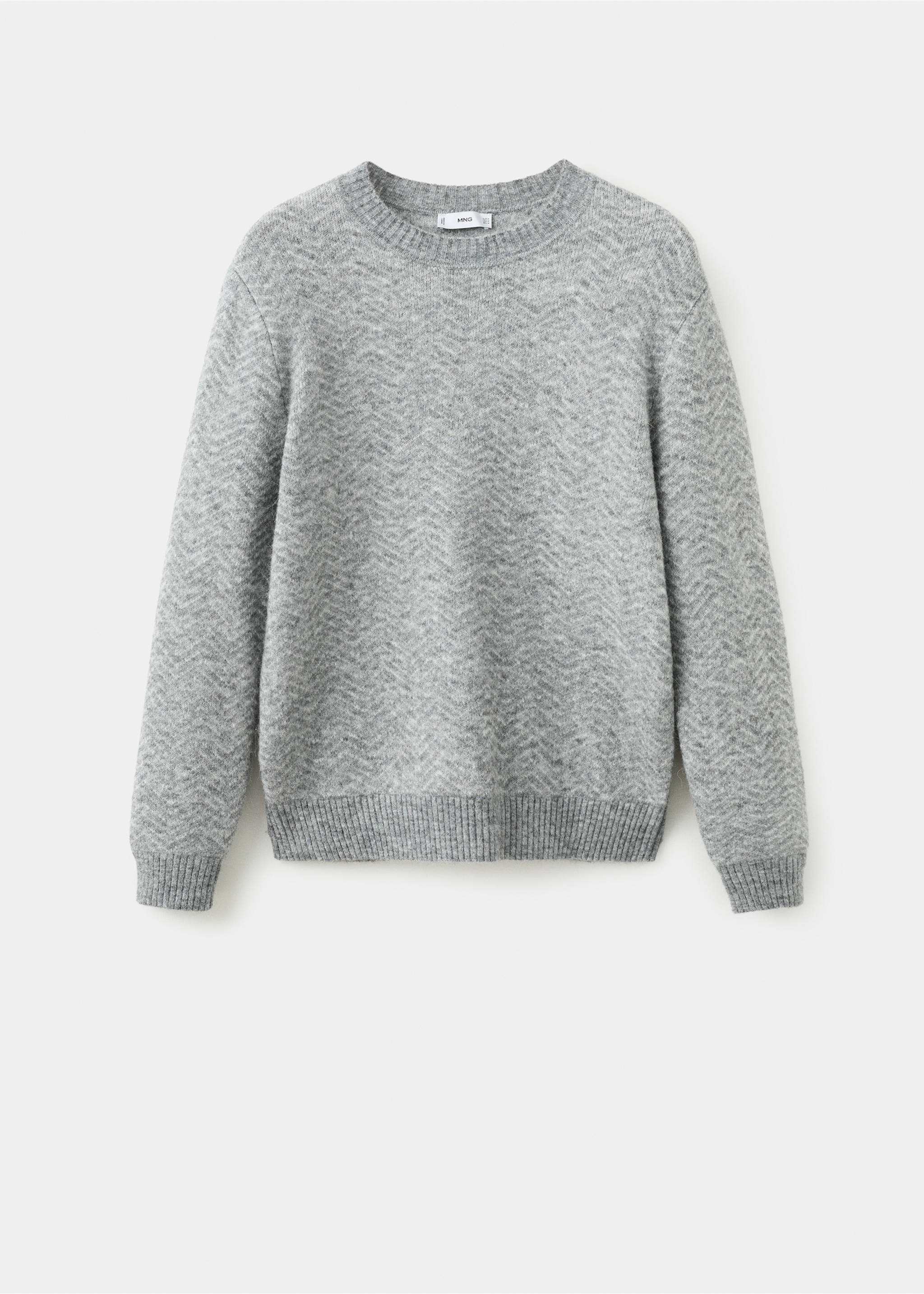 Knit striped sweater - Article without model, Grey. Ref: 27021258-00.