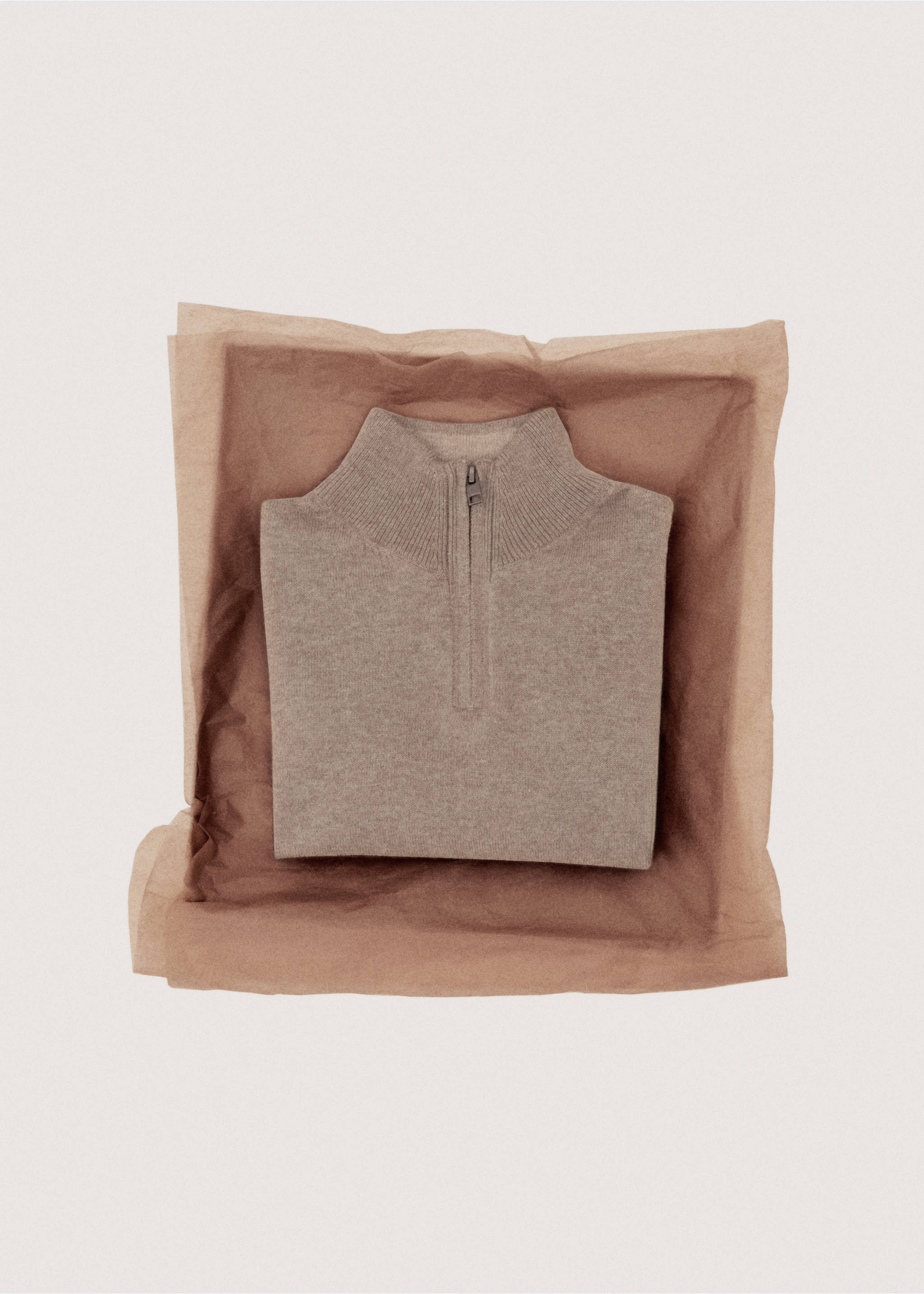 Jersey cuello perkins - Detalle del artículo 7, Marrón medio. Ref: 27021260-00.