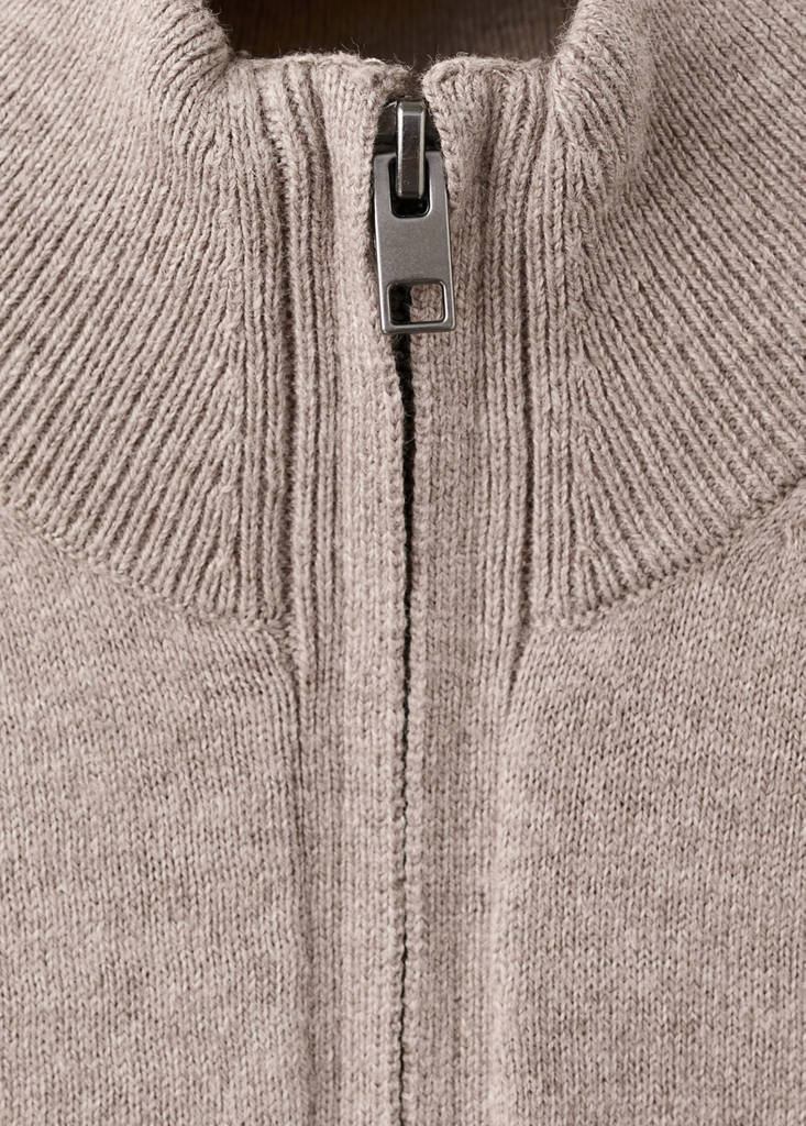 Perkins-neck sweater — Medium Brown