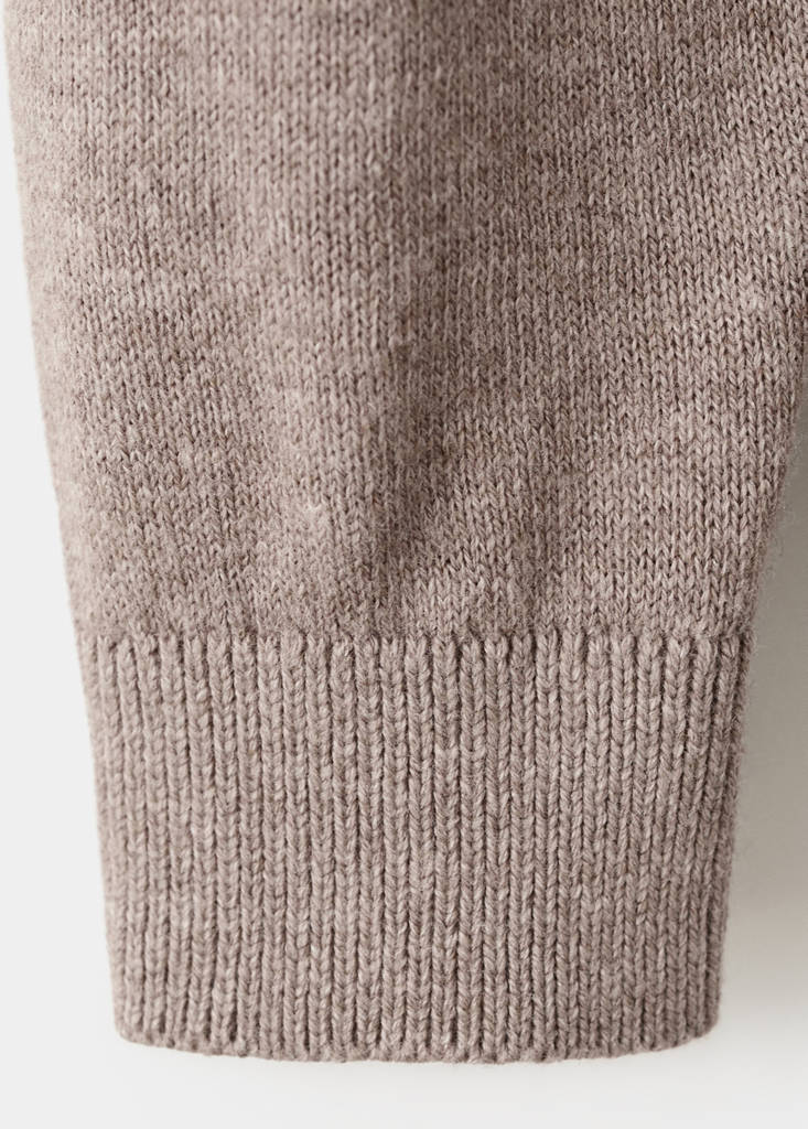 Perkins-neck sweater — Medium Brown