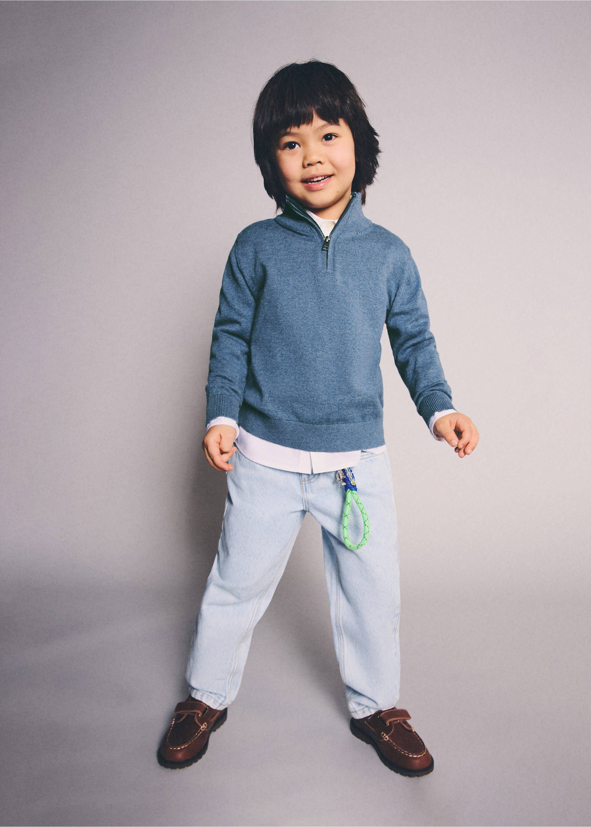 Perkins-neck sweater - General plane, Blue. Ref: 27021260-00.