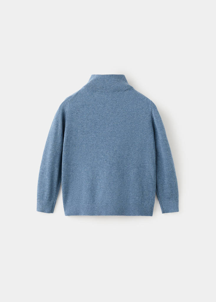 Perkins-neck sweater — Blue