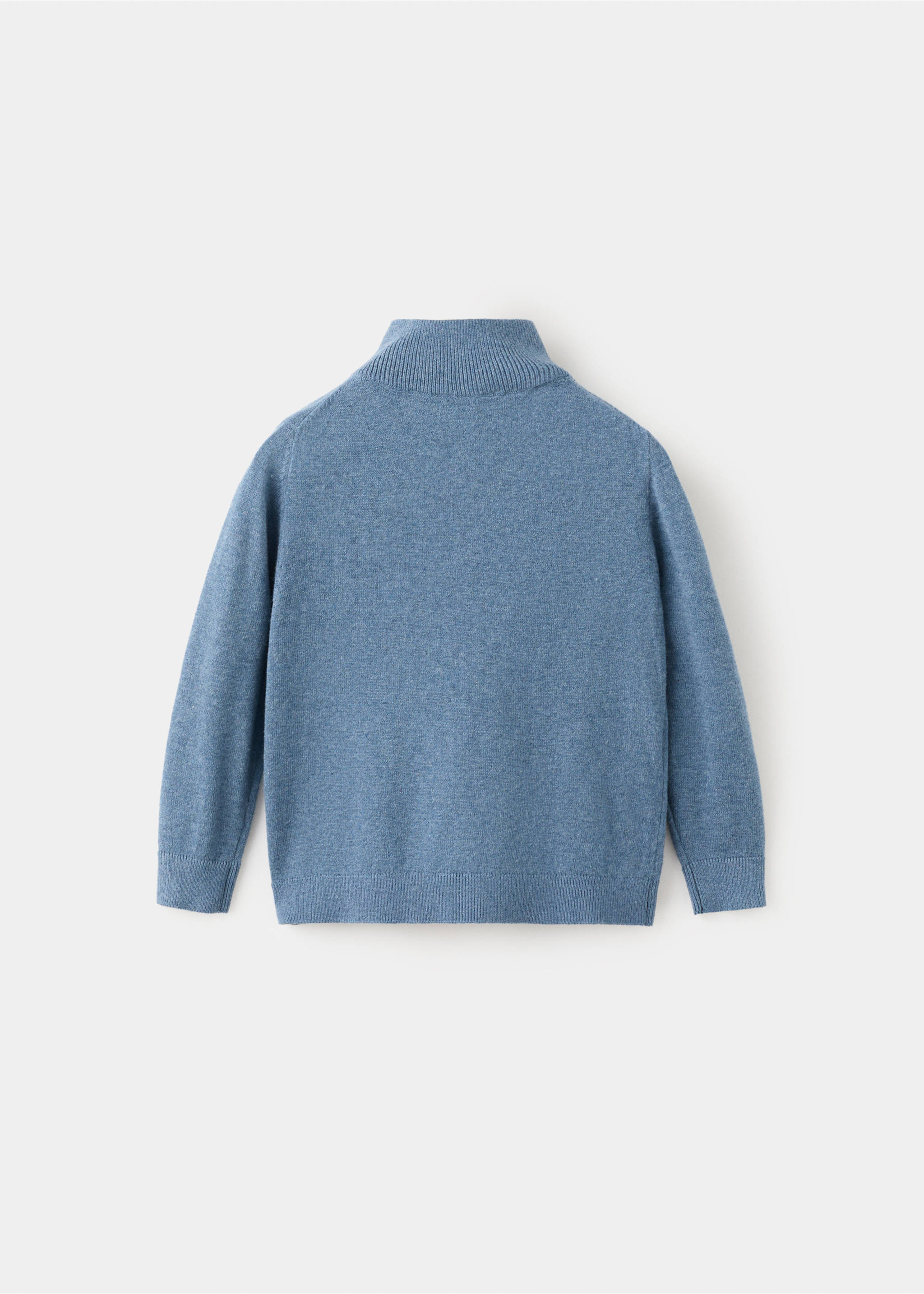 Perkins-neck sweater - Reverse of the article, Blue. Ref: 27021260-00.