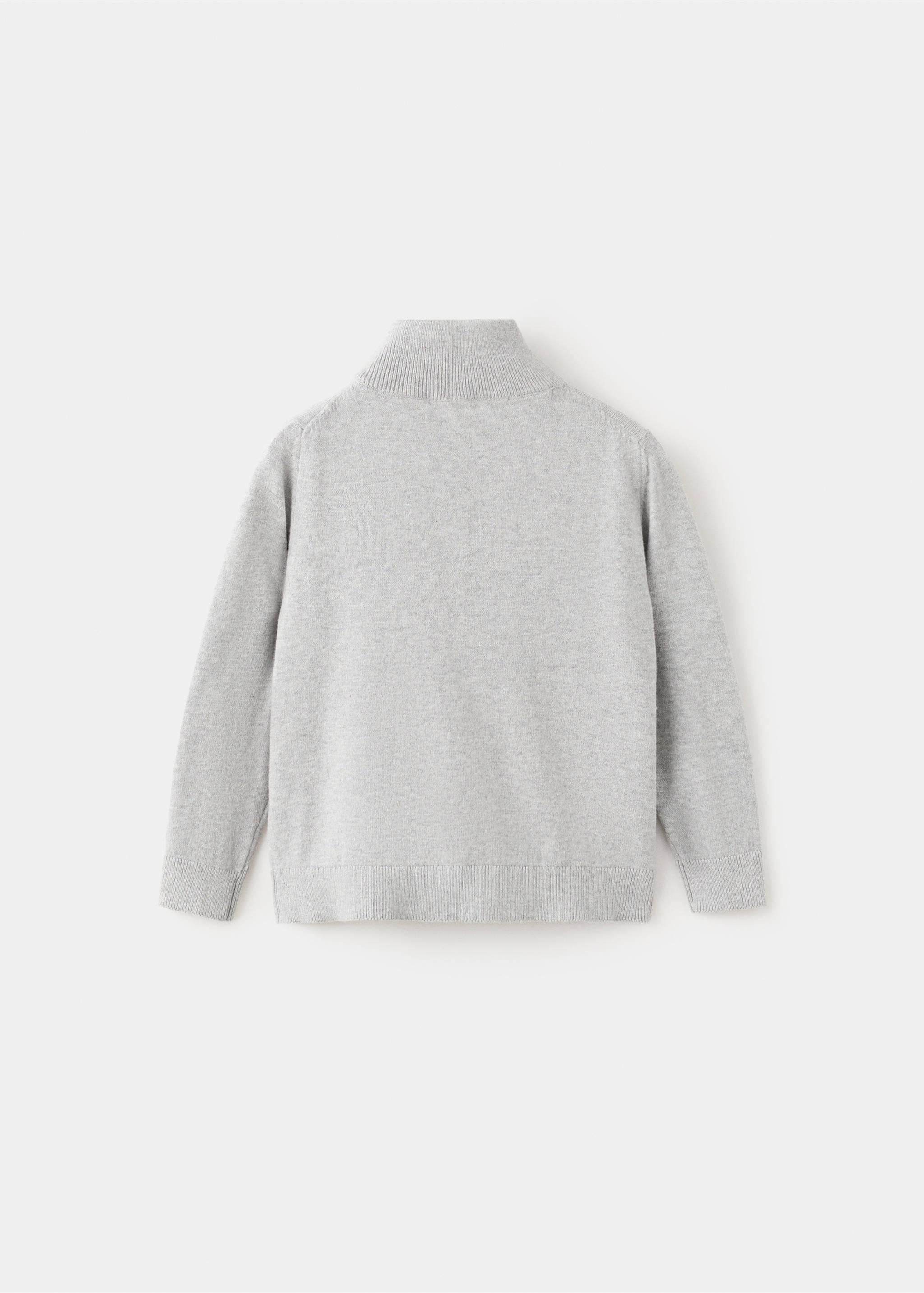 Perkins-neck sweater - Reverse of the article, Medium Heather Grey. Ref: 27021260-00.