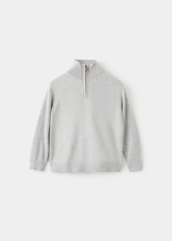 Perkins-neck sweater — Medium Heather Grey