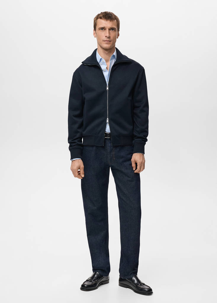 Zip sweatshirt — Navy