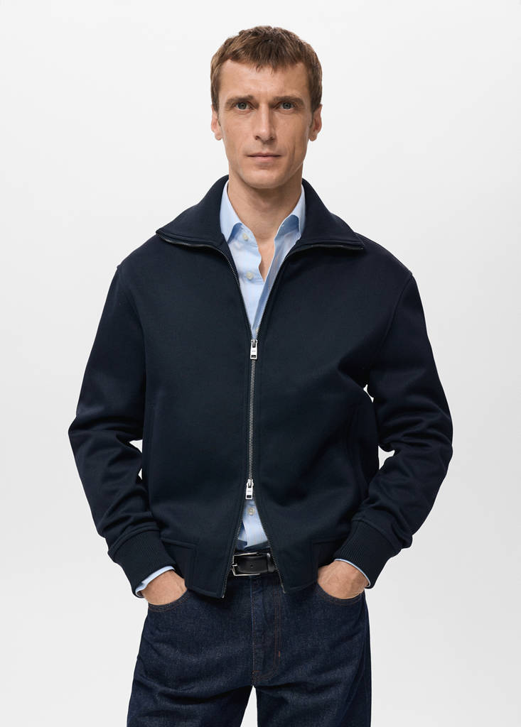 Zip sweatshirt — Navy