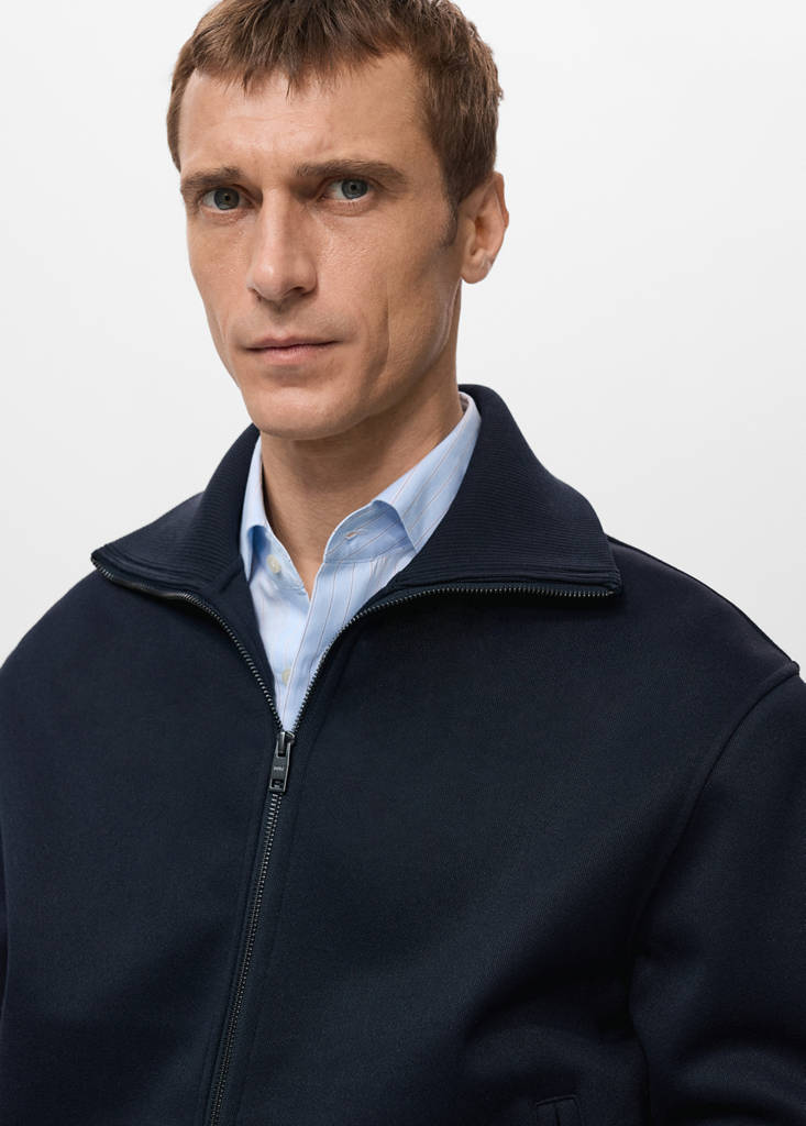 Zip sweatshirt — Navy