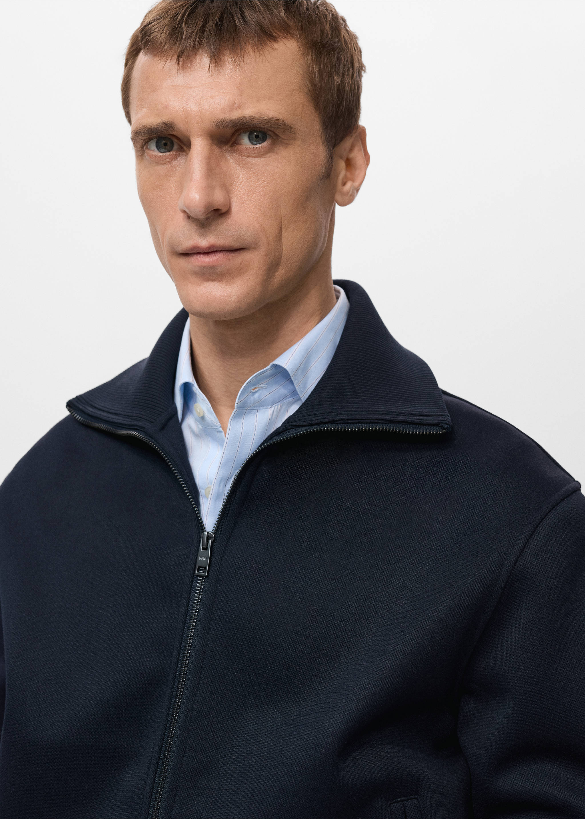 Sudadera cremallera - Detalle del artículo 6, Azul marino. Ref: 27021261-00.