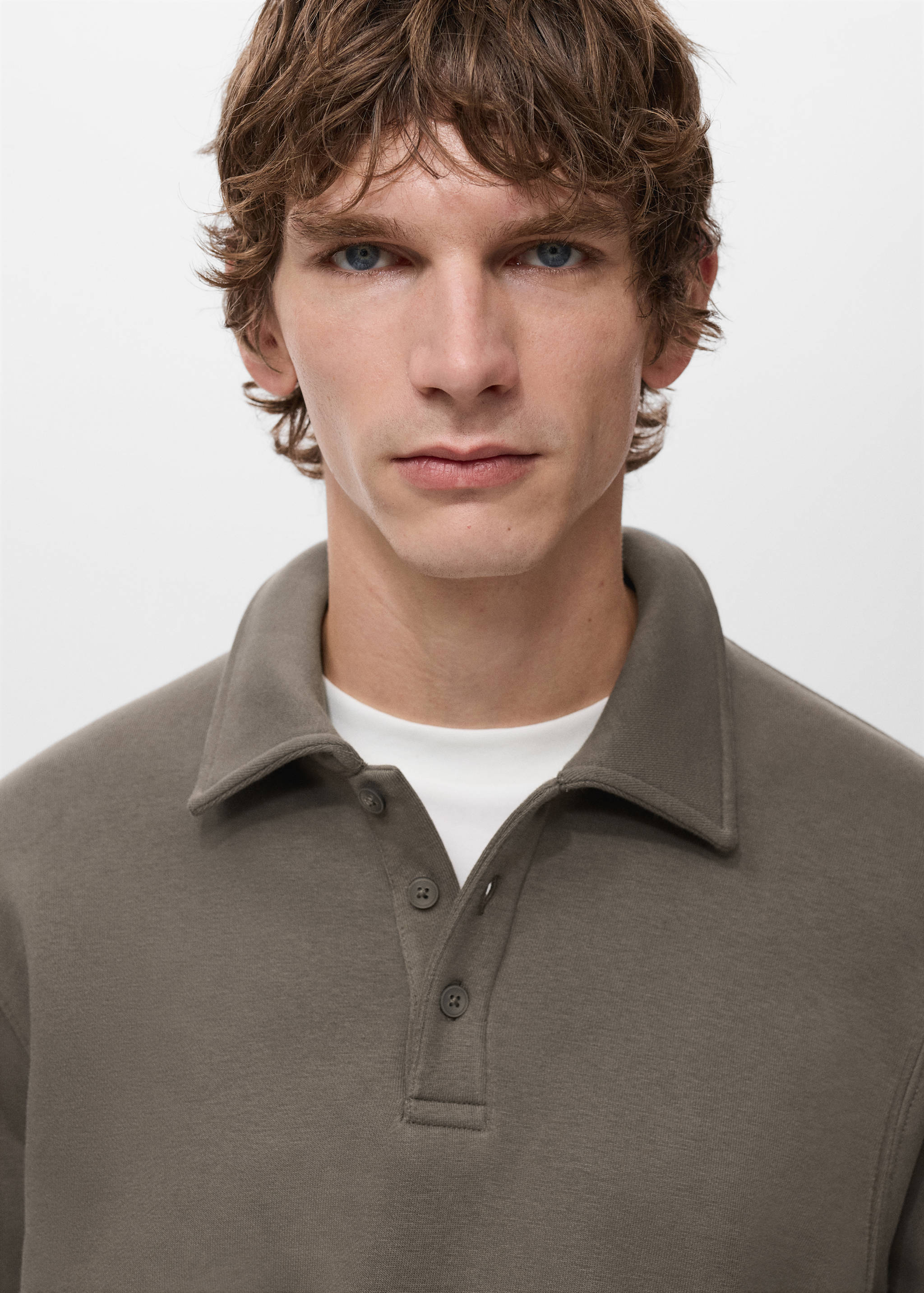 Sudadera polo regular fit - Detalle del artículo 1