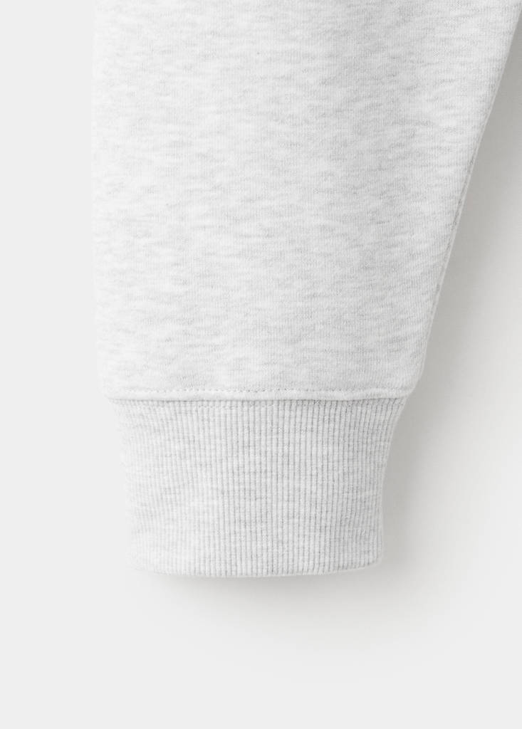 Regular-fit polo sweatshirt — Light Heather Grey