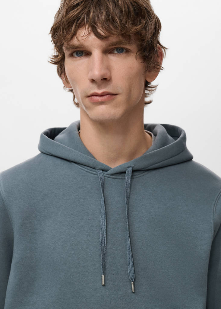 Hoodie with soft-touch interior — Prussian Blue