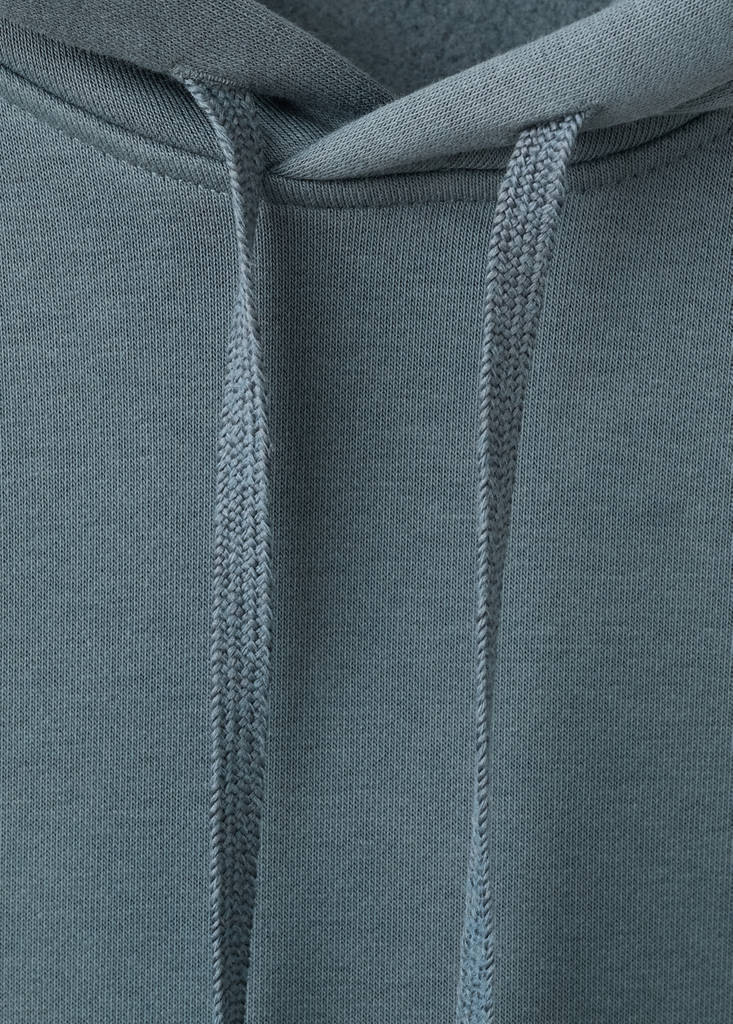 Hoodie with soft-touch interior — Prussian Blue