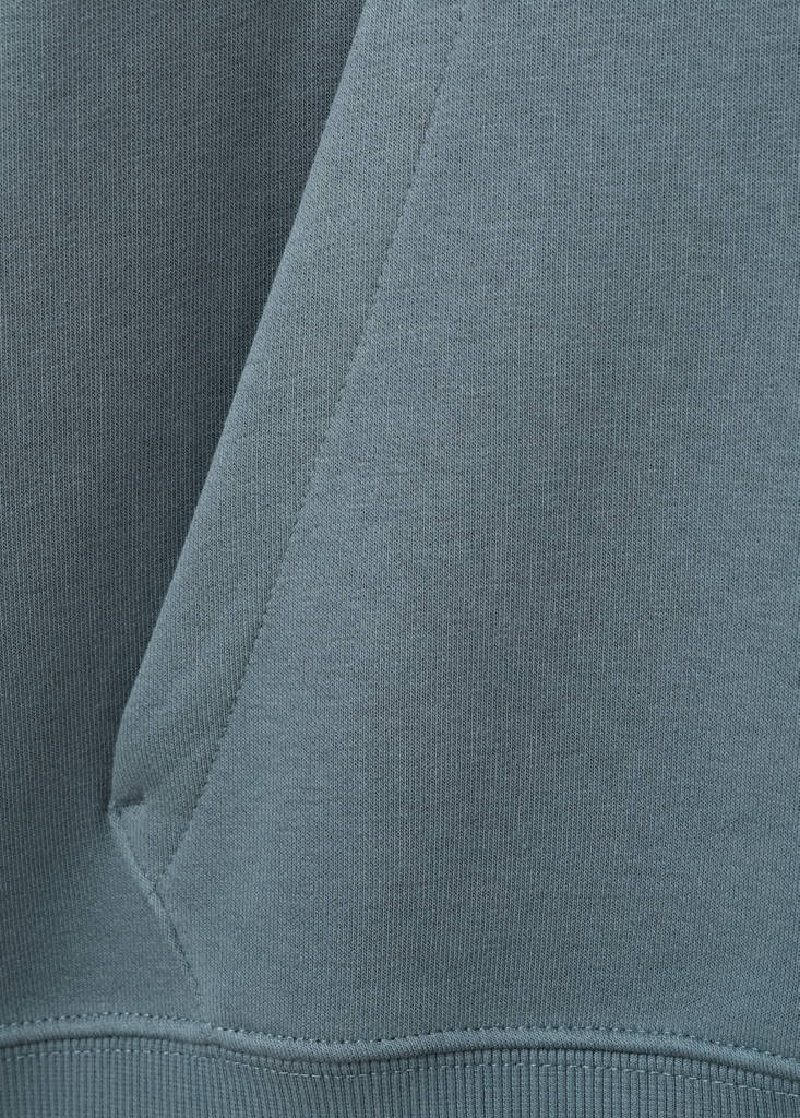 Hoodie with soft-touch interior — Prussian Blue