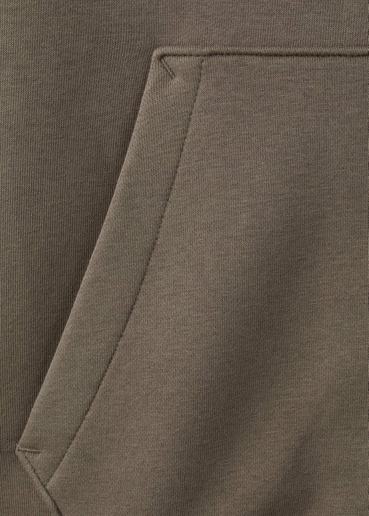 Zipped hoodie — Medium Brown