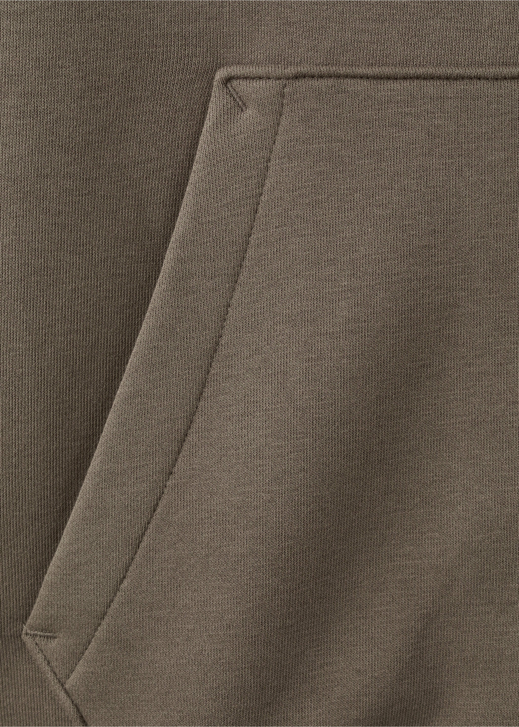 Sudadera capucha cremallera - Detalle del artículo 0, Marrón medio. Ref: 27021264-00.