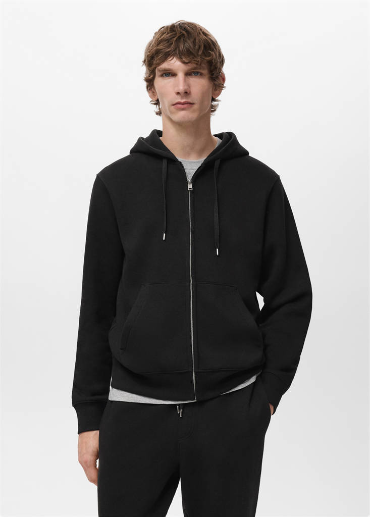 Sudadera capucha cremallera